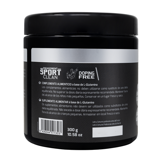 L-Glutamina Nøytral 300g | Aminosyrer + Kyowa Kvalitet | Drasanvi