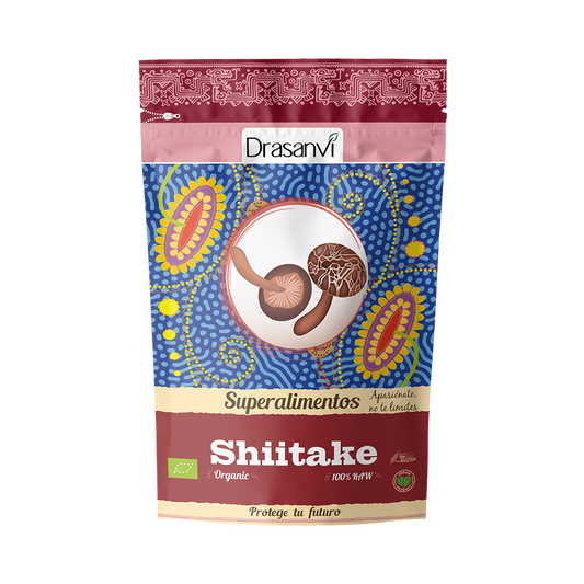 Shiitake Økologisk 125g | Kinesisk pulver | Vitamin D + Fiber | Drasanvi