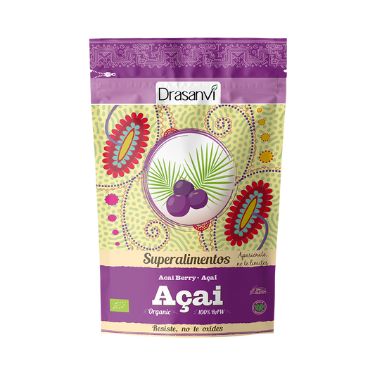 Açai Økologisk 70g | Brasiliansk Pulver | Antioksidanter + Immunitet | Drasanvi