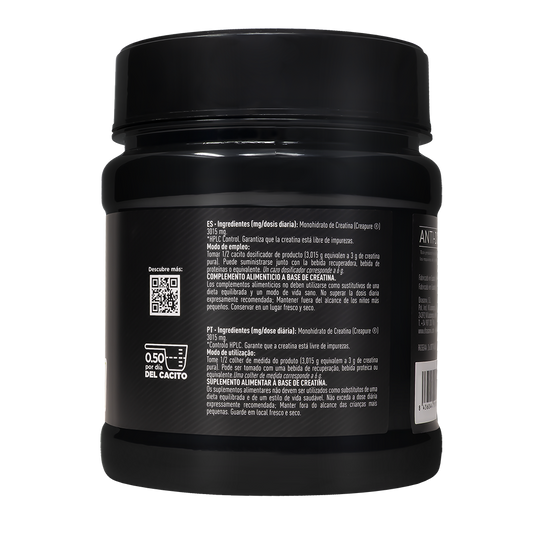 Kreatine Creapure 300g | Monohidrat Rent 99,5% | Ytelse + Styrke | Drasanvi