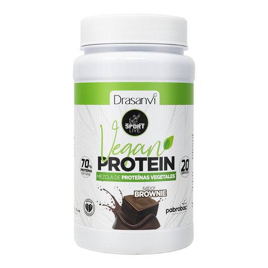 Vegansk Protein Brownie 600g | Planteprotein | Uten Gluten | Drasanvi