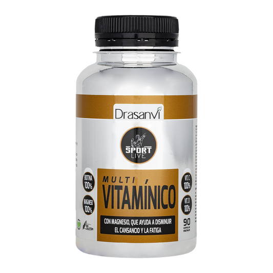 Multivitamin | 90 Kapsler | 19 Vitaminer + Probiotika | Drasanvi