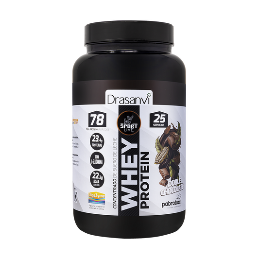 Whey Protein Konsentrert 750g | Doping Free | Dobbel Sjokolade | Drasanvi