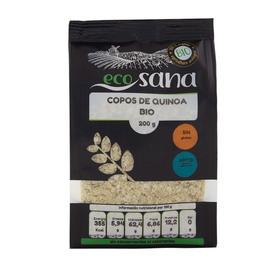 Quinoa Hvite Flak Økologisk 200g | Boliviansk flak | Protein | Ecosana