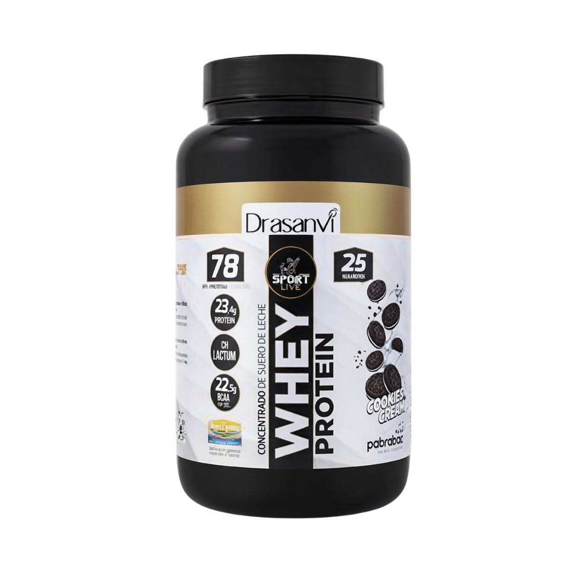 Whey Protein Concentrada Cookies & Cream 750 g Sport Live